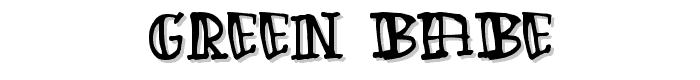Green Babe font